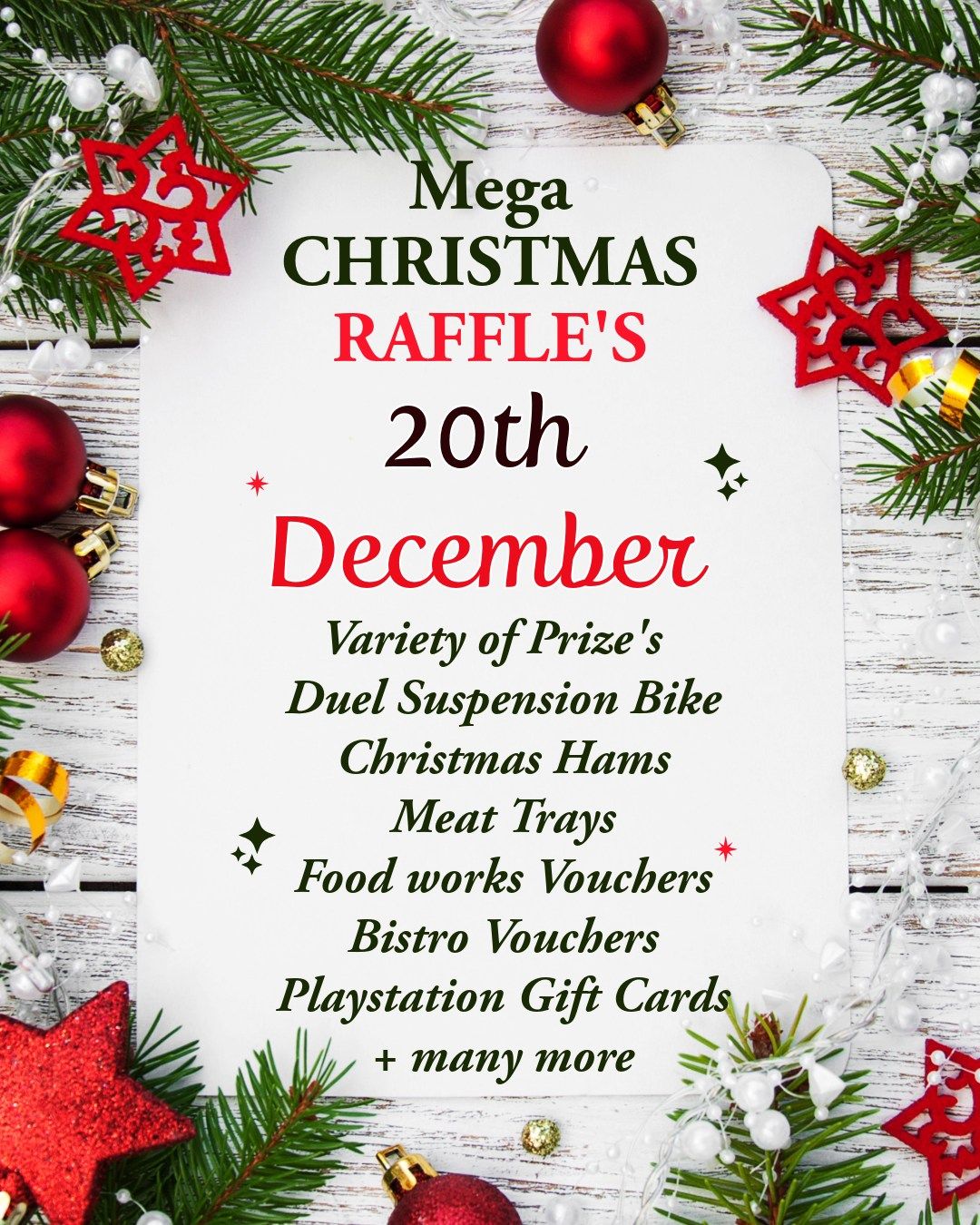 Mega Christmas Raffles