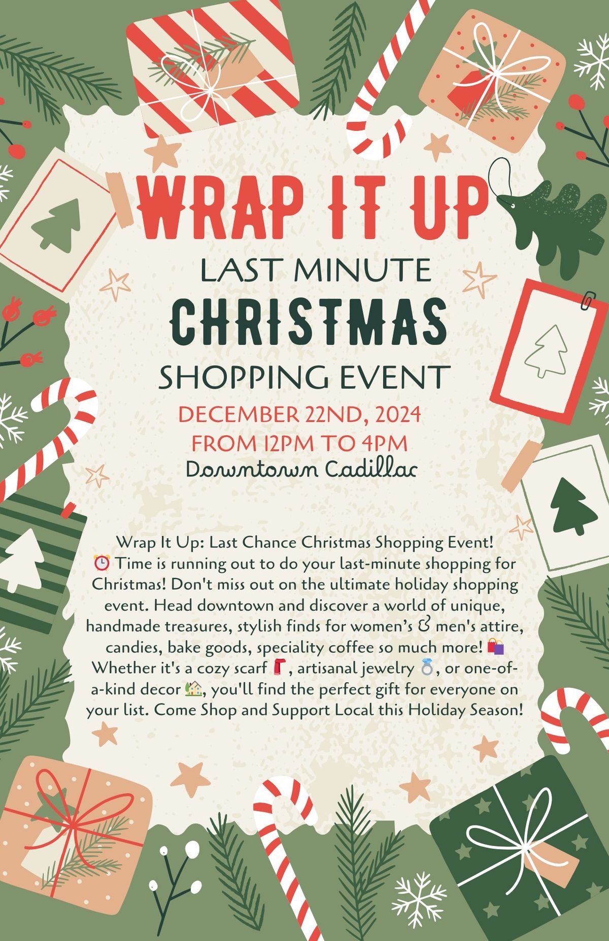 \ud83c\udf81WRAP IT UP\ud83c\udf84 - Last Chance Christmas Shopping Event