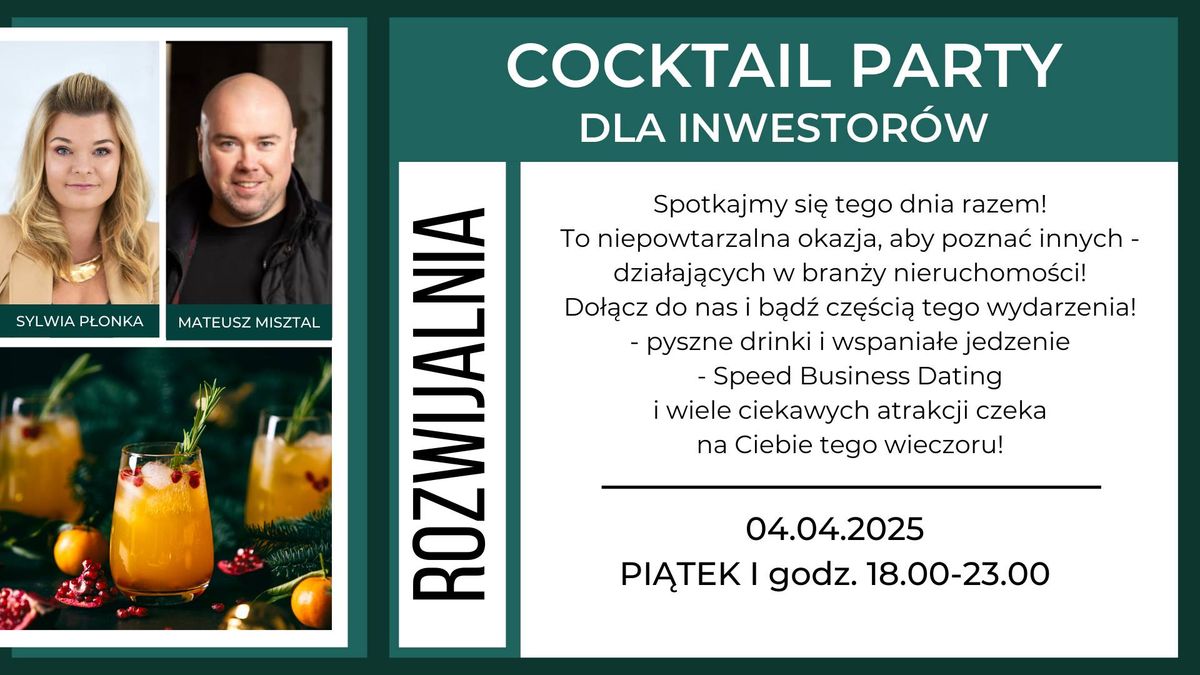 COCKTAIL PARTY DLA INWESTOR\u00d3W