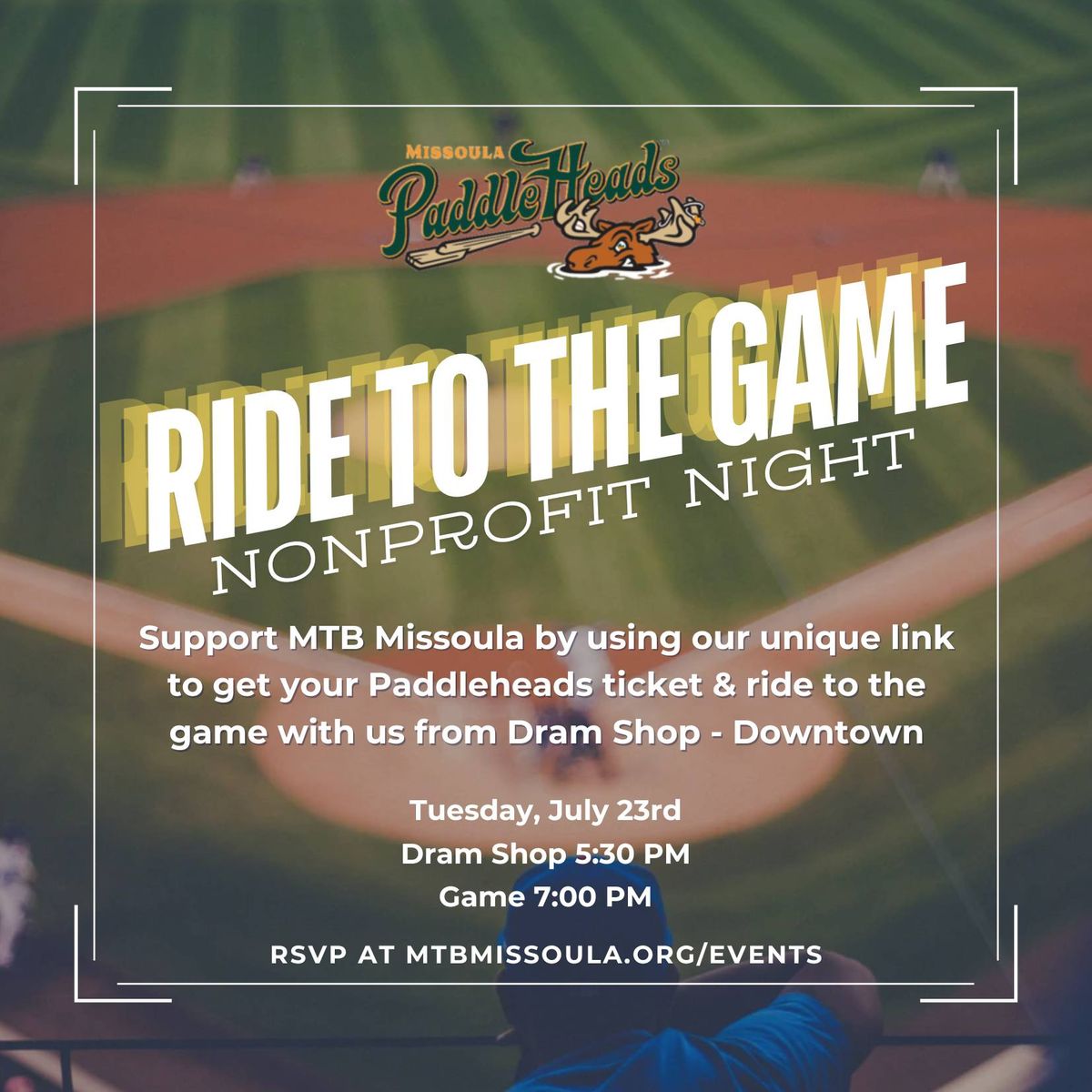 Ride to the Game! Paddleheads Nonprofit Night