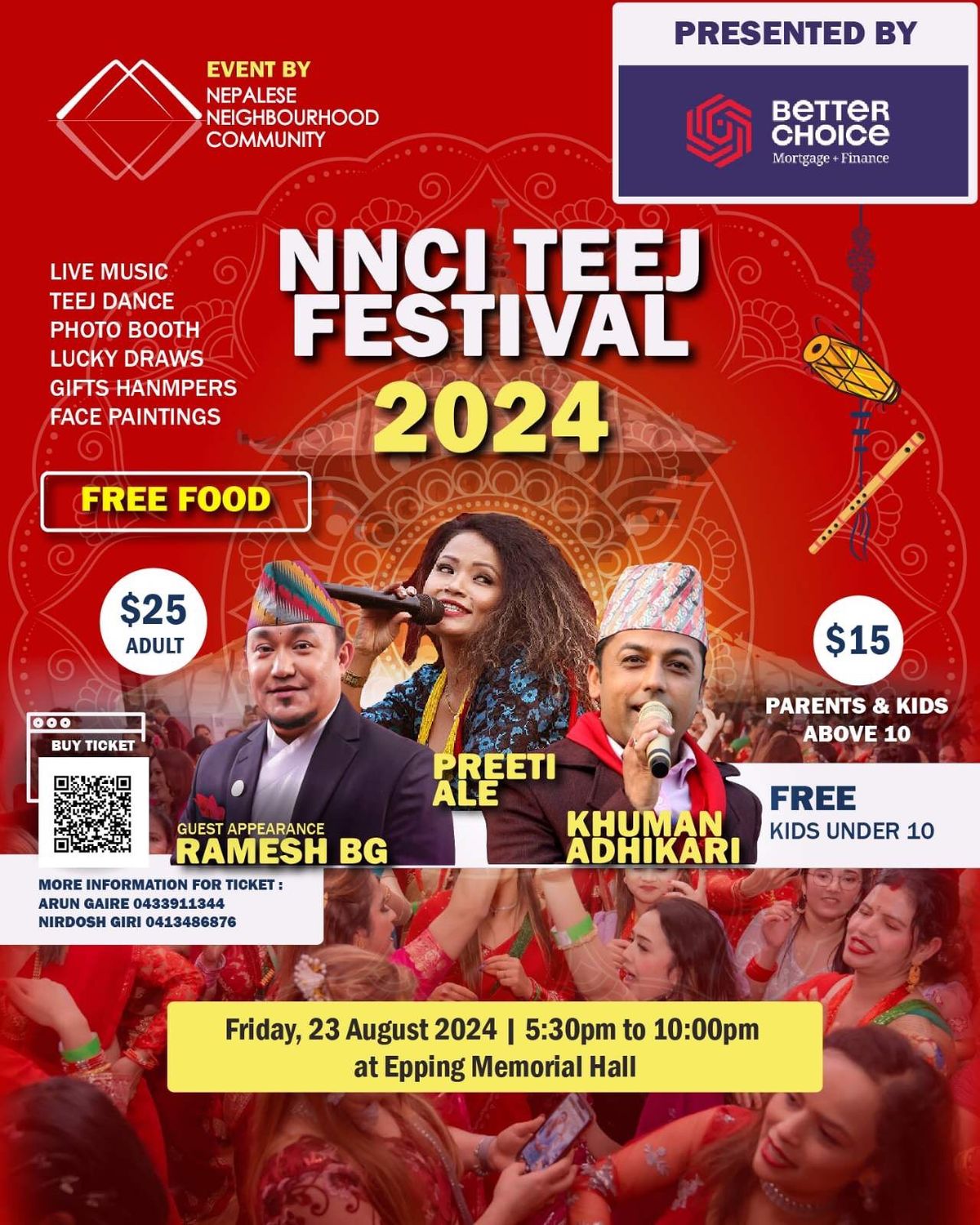 NNCI TEEJ FESTIVAL 2024, Epping Memorial Hall, Craigieburn, 23 August 2024