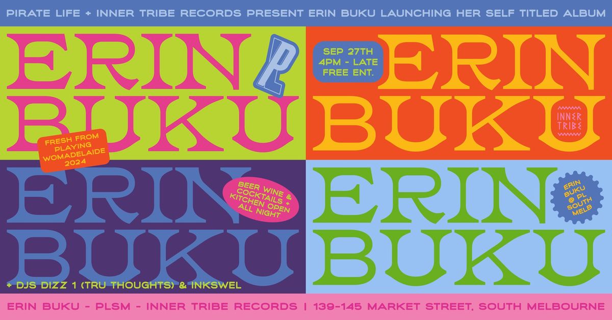 ERIN BUKU ALBUM RELEASE PARTY 