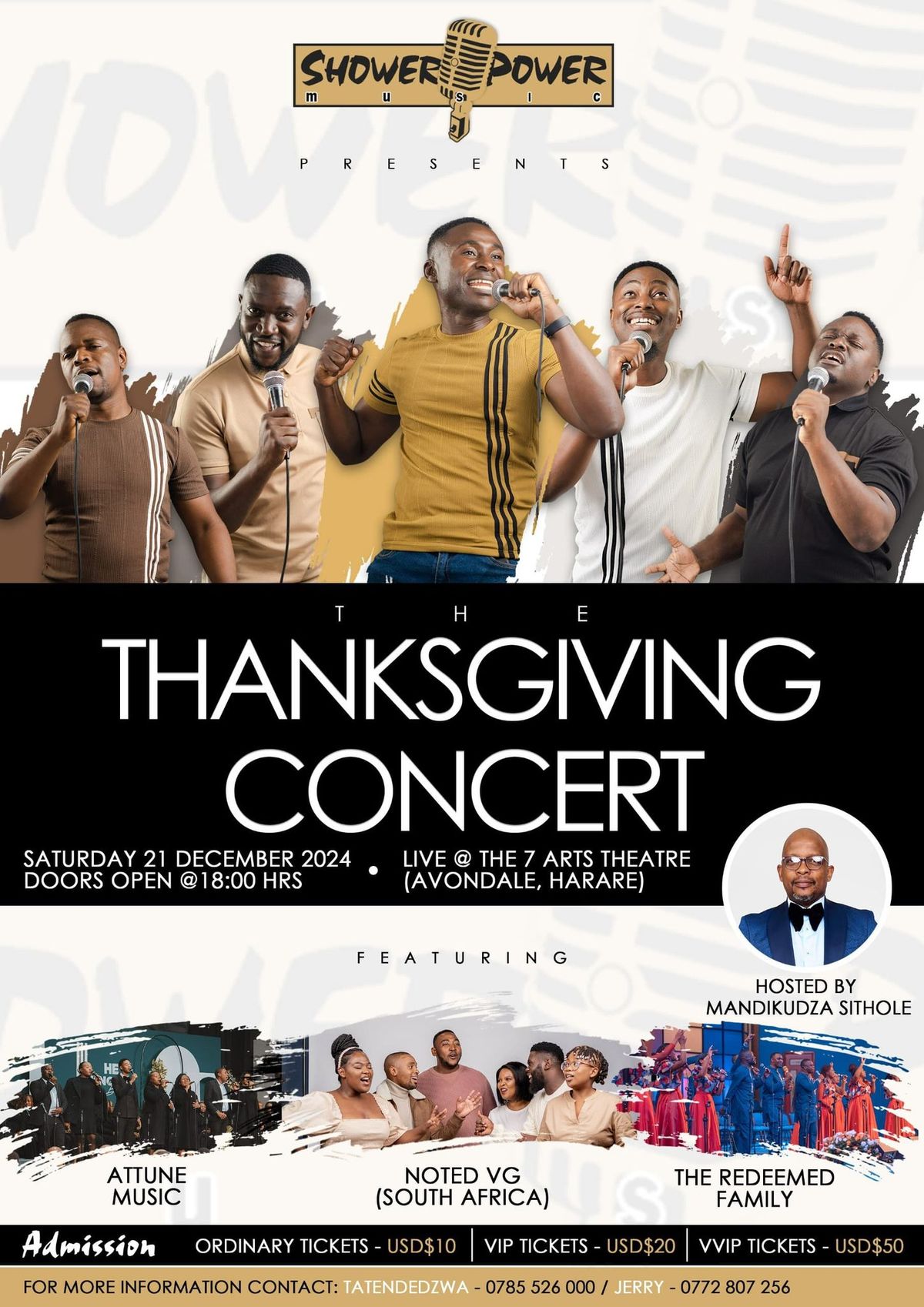 Shower Power Thanksgiving Concert!