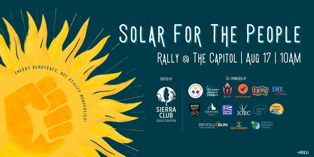 First Annual Solar For the People Rally!