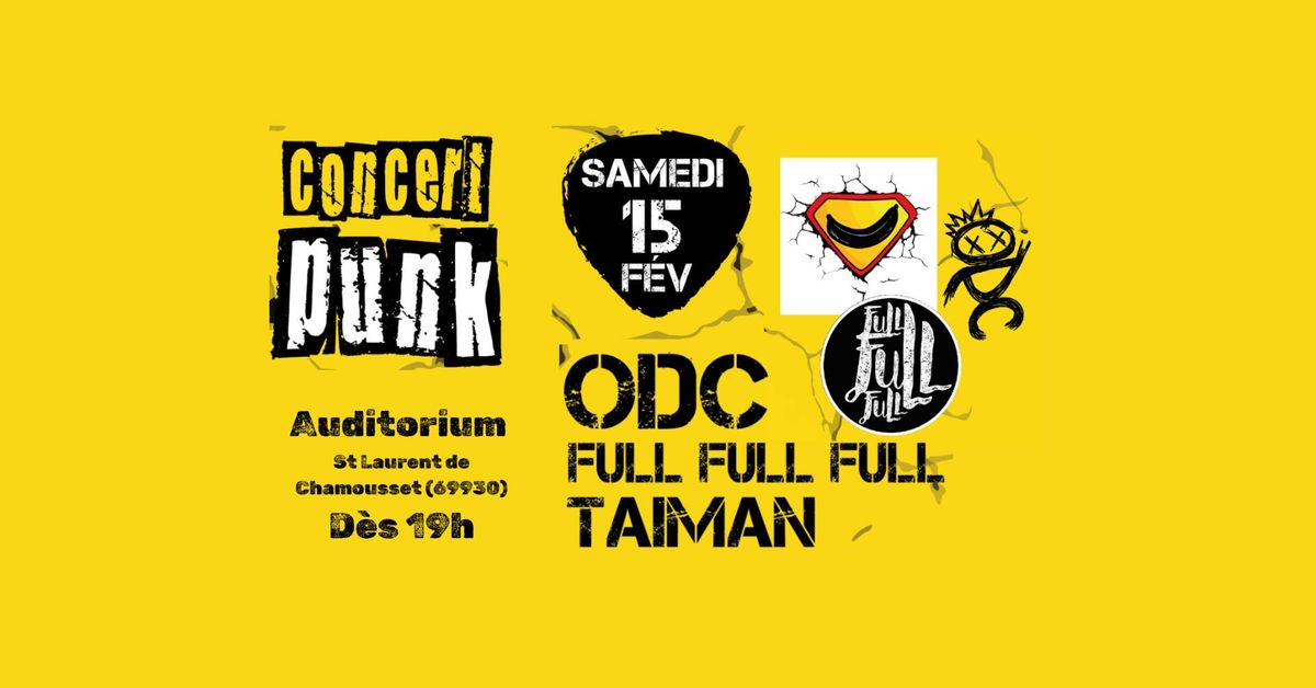 Concert Punk avec Onde de Choc ODC - Full full full - Taiman