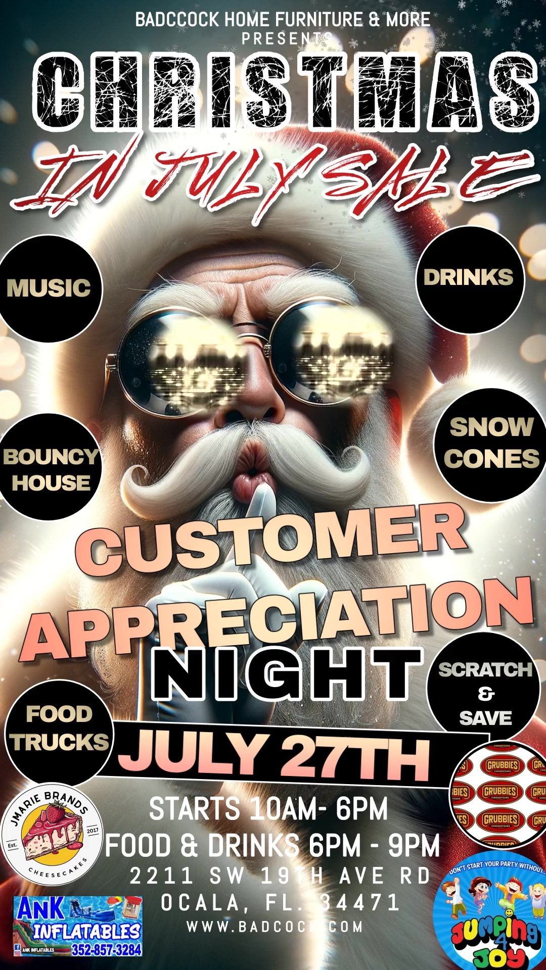 Christmas in July Customer Appreciation party!