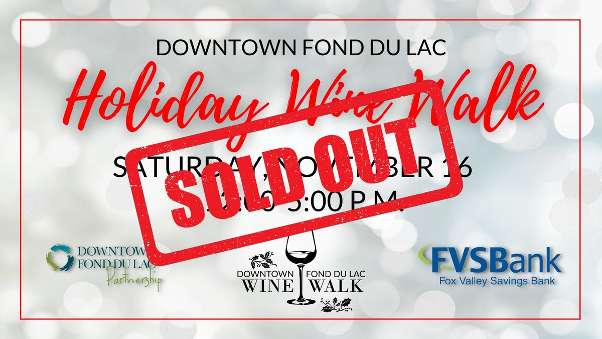 Downtown Fond du Lac Holiday Wine Walk