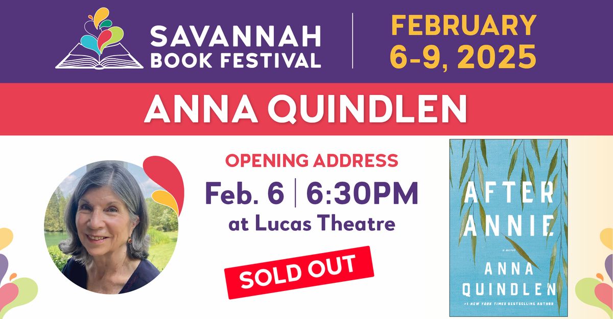 2025 Savannah Book Festival Opening Address: Anna Quindlen