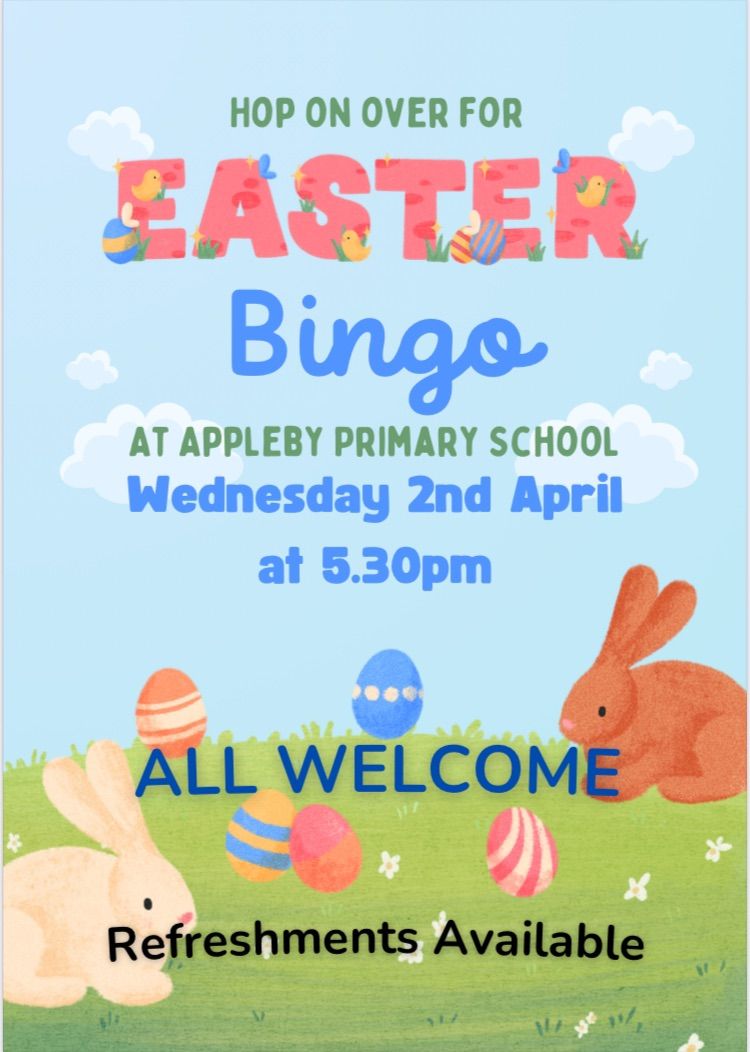 Easter Bingo at Appleby Primary School!!