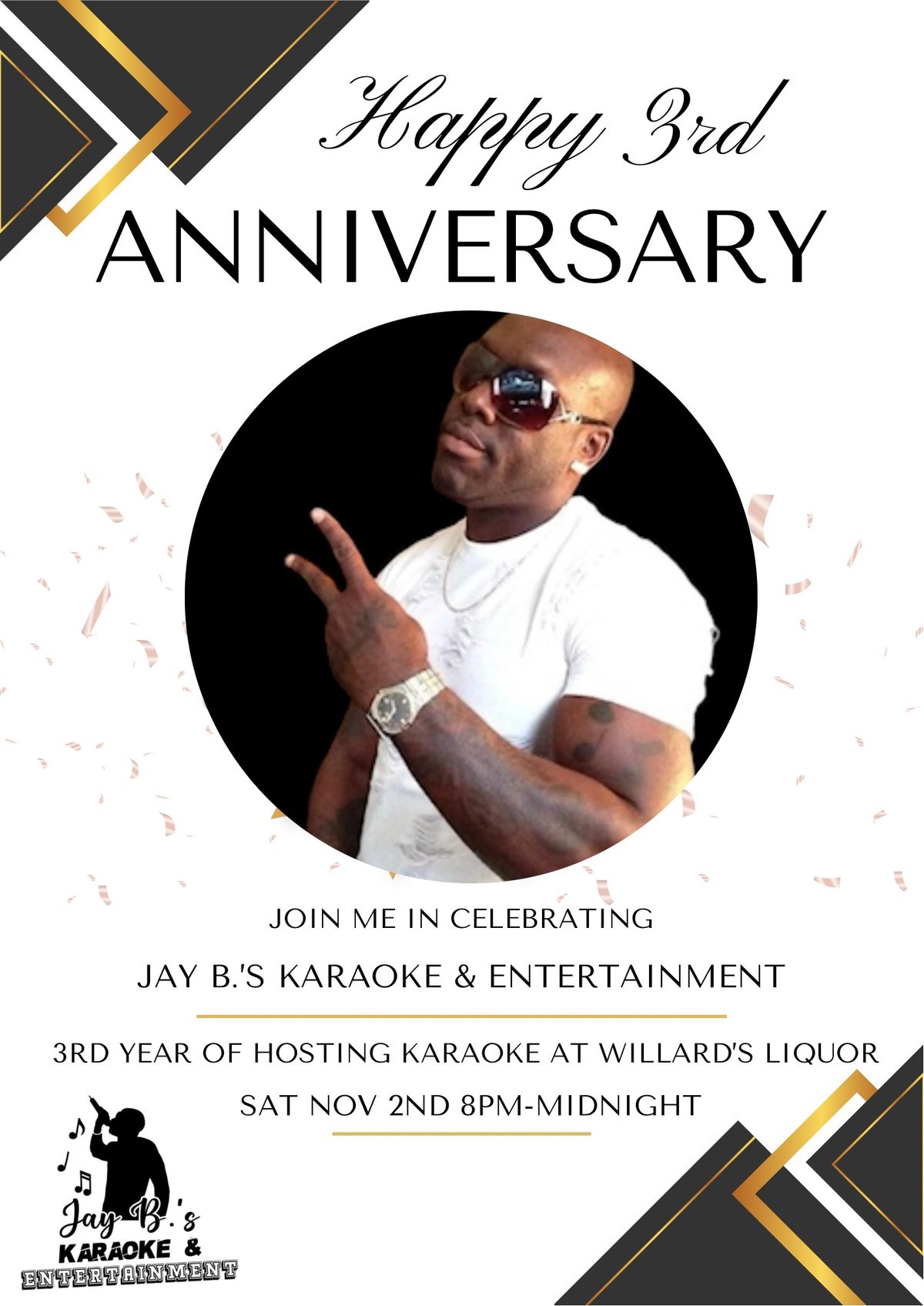 Jay B. The R&B Sensations 3rd anniversary at Willard\u2019s liquor.