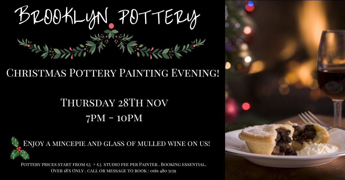 Christmas Pottery Painting Evening!