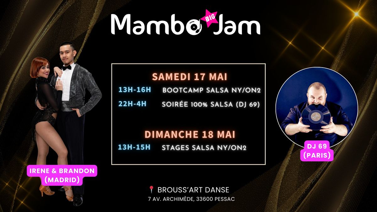 Mambo BIG Jam (Mai) \u2013 Sp\u00e9ciale Irene &  Brandon - 5h de Stages Salsa + Soir\u00e9e Salsa (NY\/Porto)