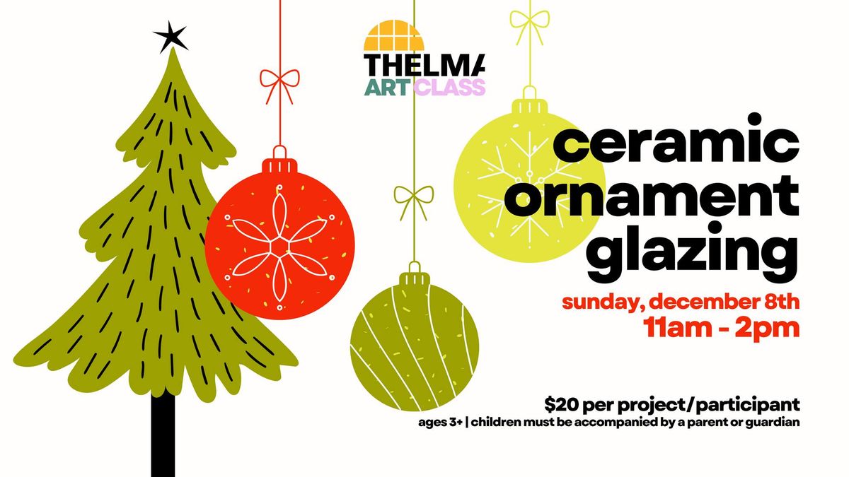 Ceramic Ornament Glazing | THELMA Art Class