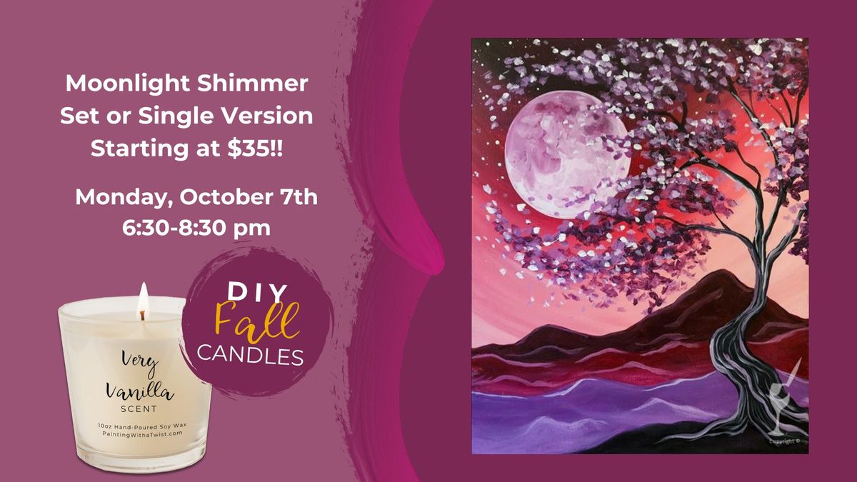 Moonlight Shimmer Set or Single Starting at $35-Add a Fall DIY Scented Candle!