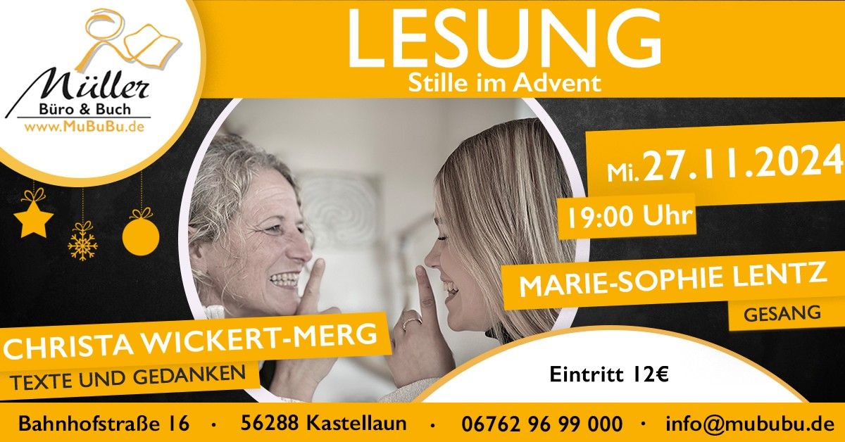 Lesung Stille im Advent