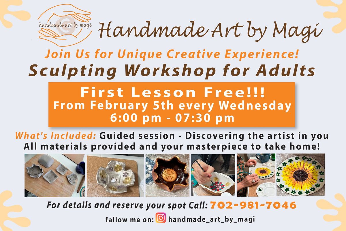 Sculpting Workshop for Adults