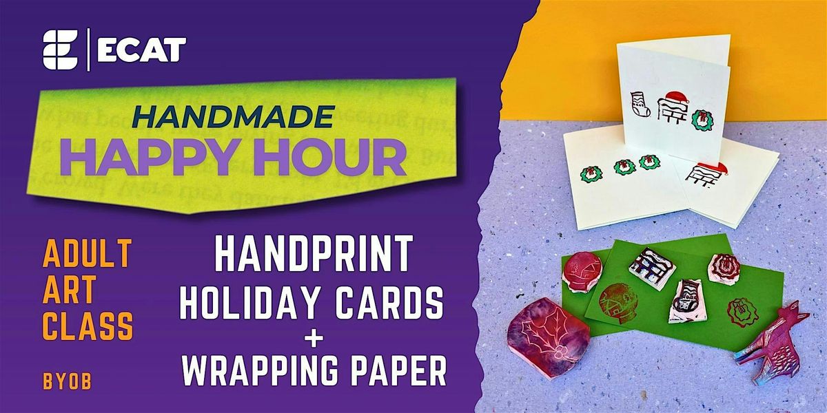 ECAT's Handmade Happy Hour: Handprint Cards + Wrapping Paper
