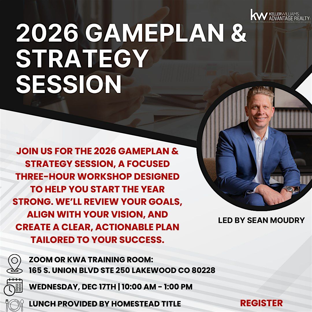 2026 Gameplan and Strategy Session