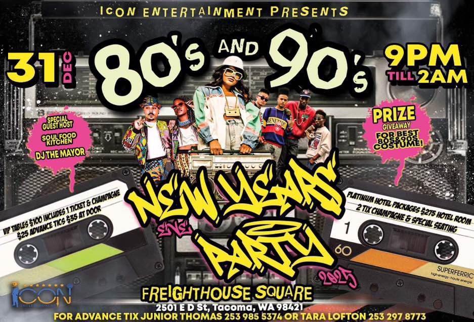 Icon Ent 80s\/90s NYE party