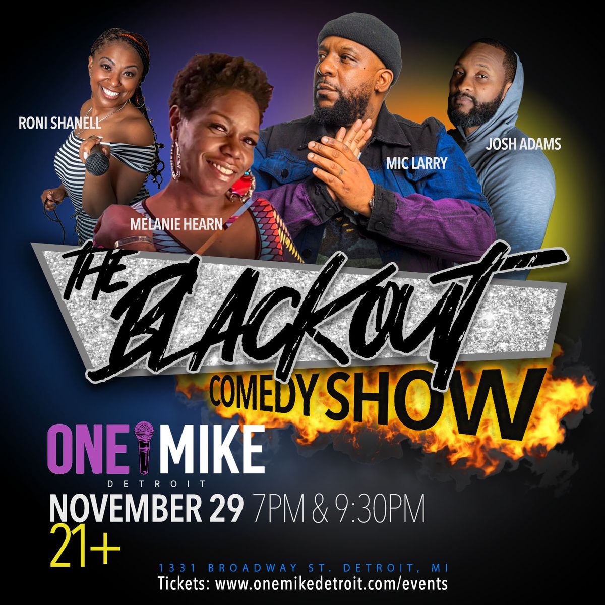 The Blackout Comedy Show at One Mike Detroit