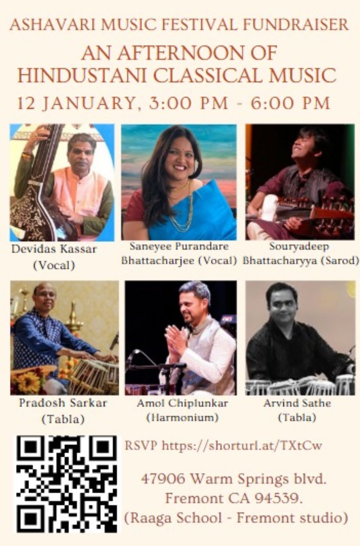 An Afternoon of Hindustani Classical Music - Ashavari Festival Fundraiser