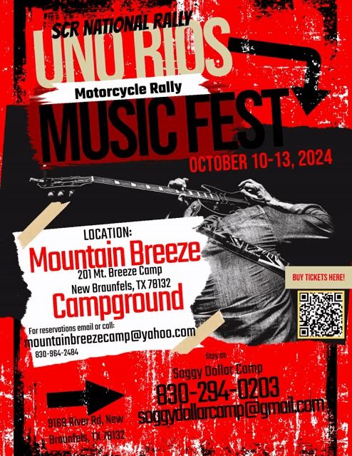 8th Annual Uno Rios Motorcycle Rally and Music Fest.