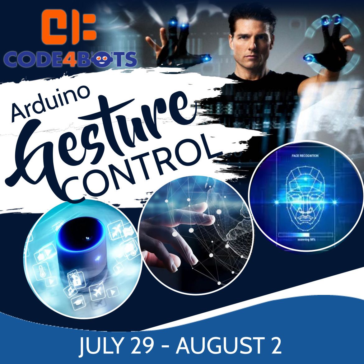 Code4Bots AI Gesture Control Full-Day Summer Camp