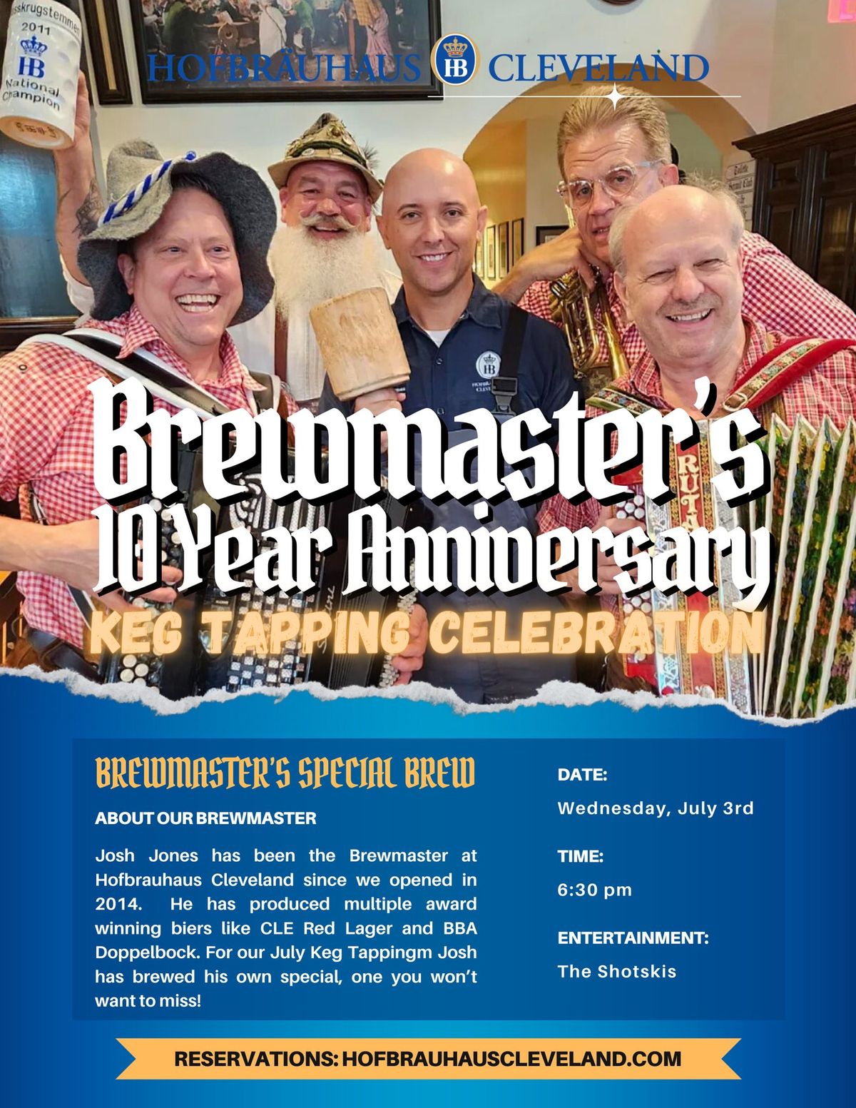 Brewmaster's 10 Year Anniversary Keg Tapping