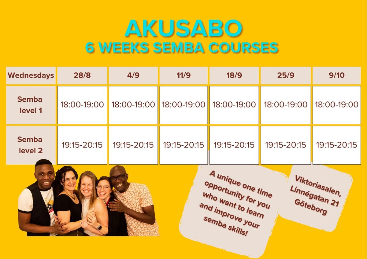 6 weeks Semba classes