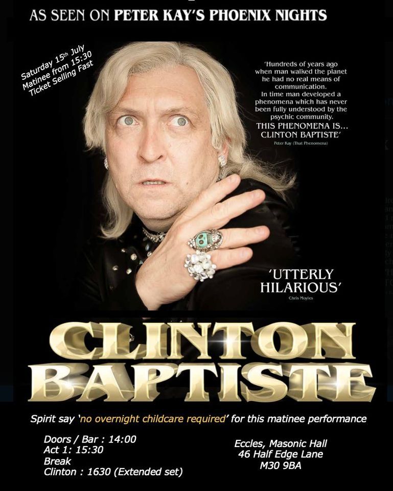 Clinton Baptiste - Psychic Medium from Peter Kays Phoenix Nights