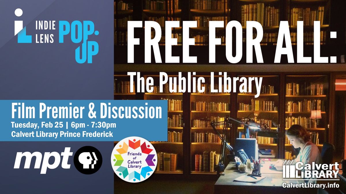 Free for All: The Public Library--Film Premier & Discussion