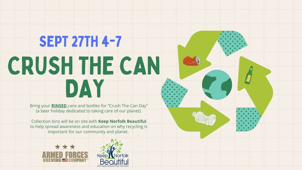 Crush The Can Day-Recycling Event