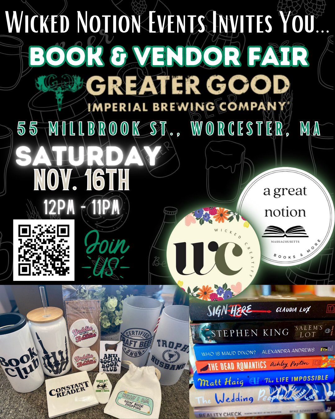 Book Fair at Greater Good Imperial Brewing