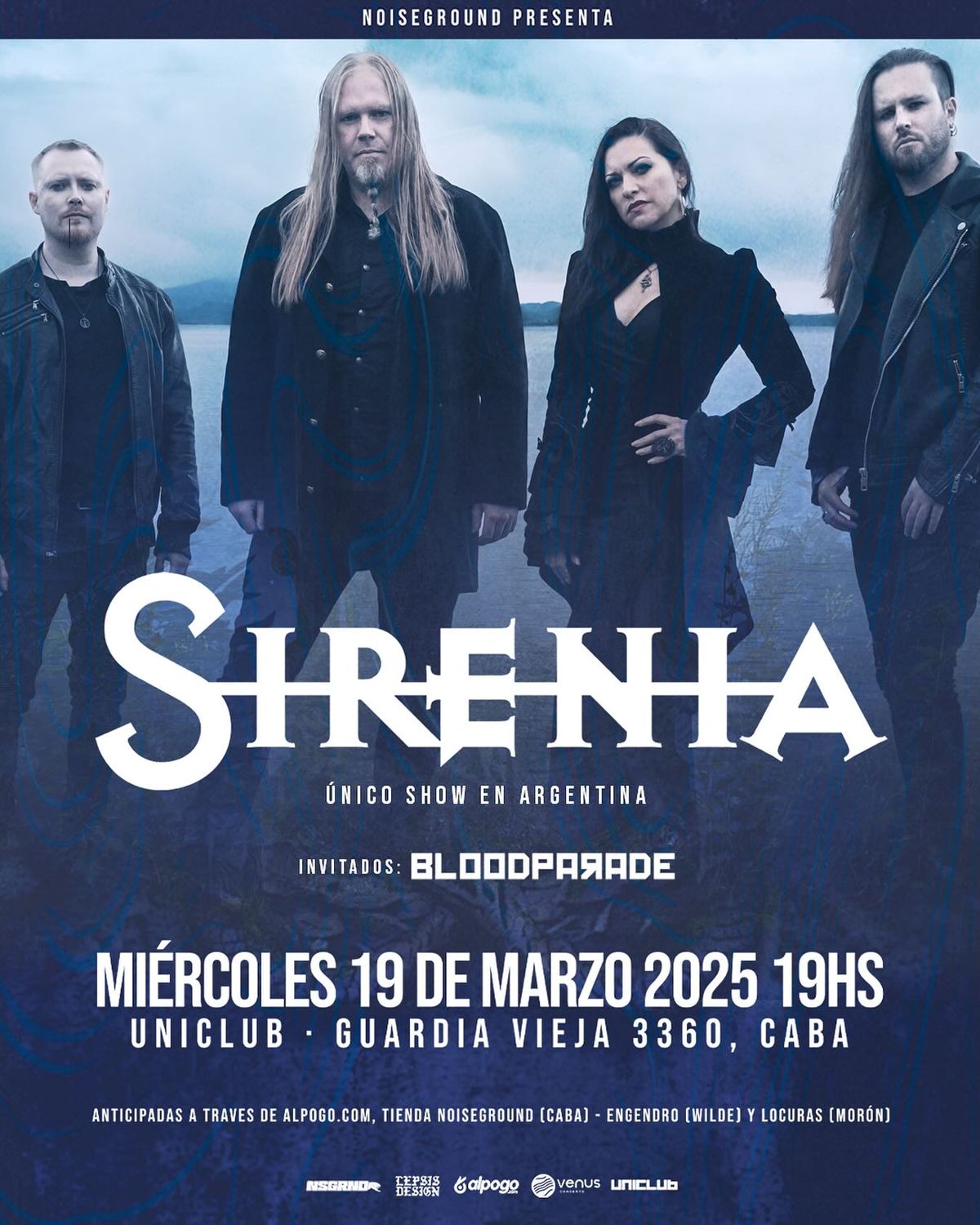 Sirenia - \u00danico Show en Argentina