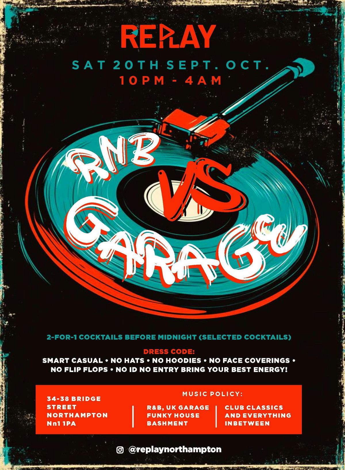 RnB vs Garage @ REPLAY