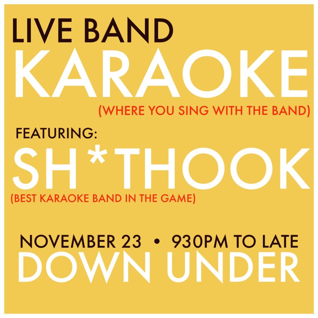 Live Band Karaoke w\/ SHITHOOK