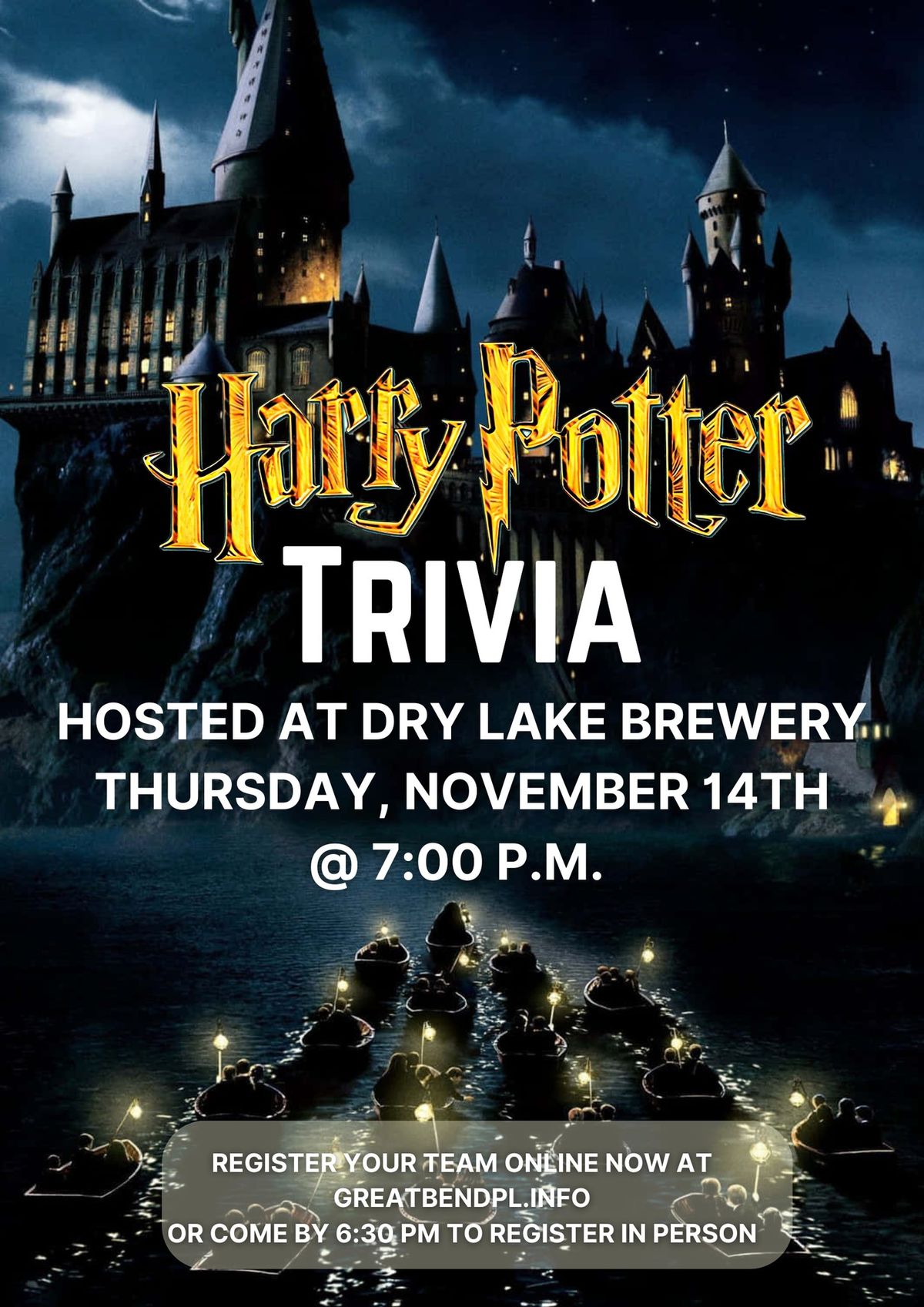 Harry Potter Trivia Night at Dry Lake 