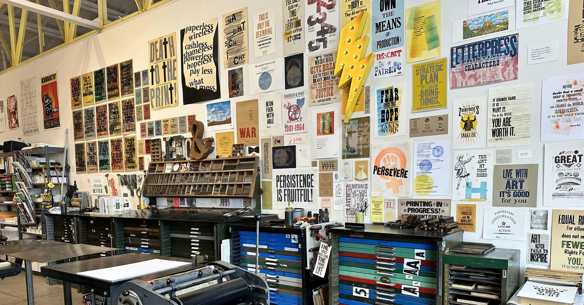 Letterpress Workshop Saturday, January 3