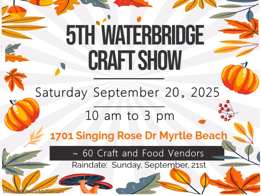 Waterbridge FALL Craft Fair - SEPT 20th 2025