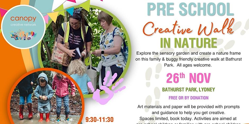 Pre-School Creative Walk in Nature, Bathurst Park, Lydney