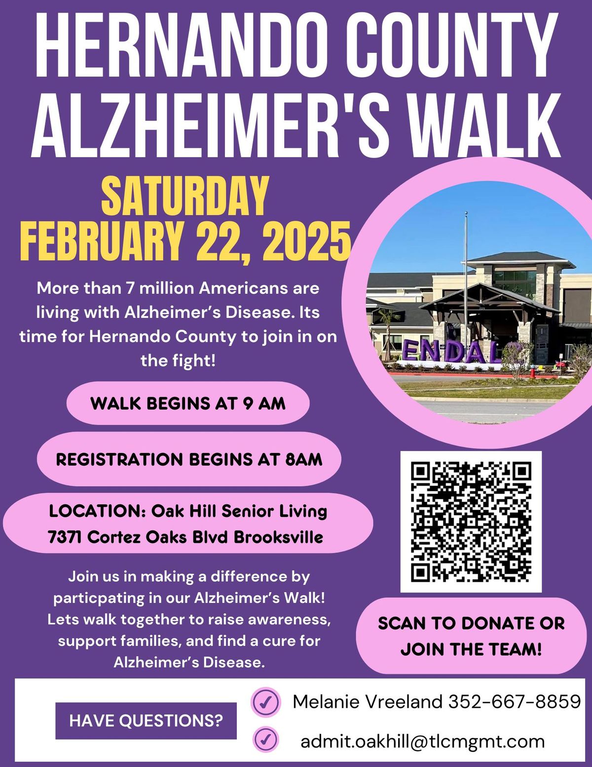 Hernando County Alzheimer's Walk 2025