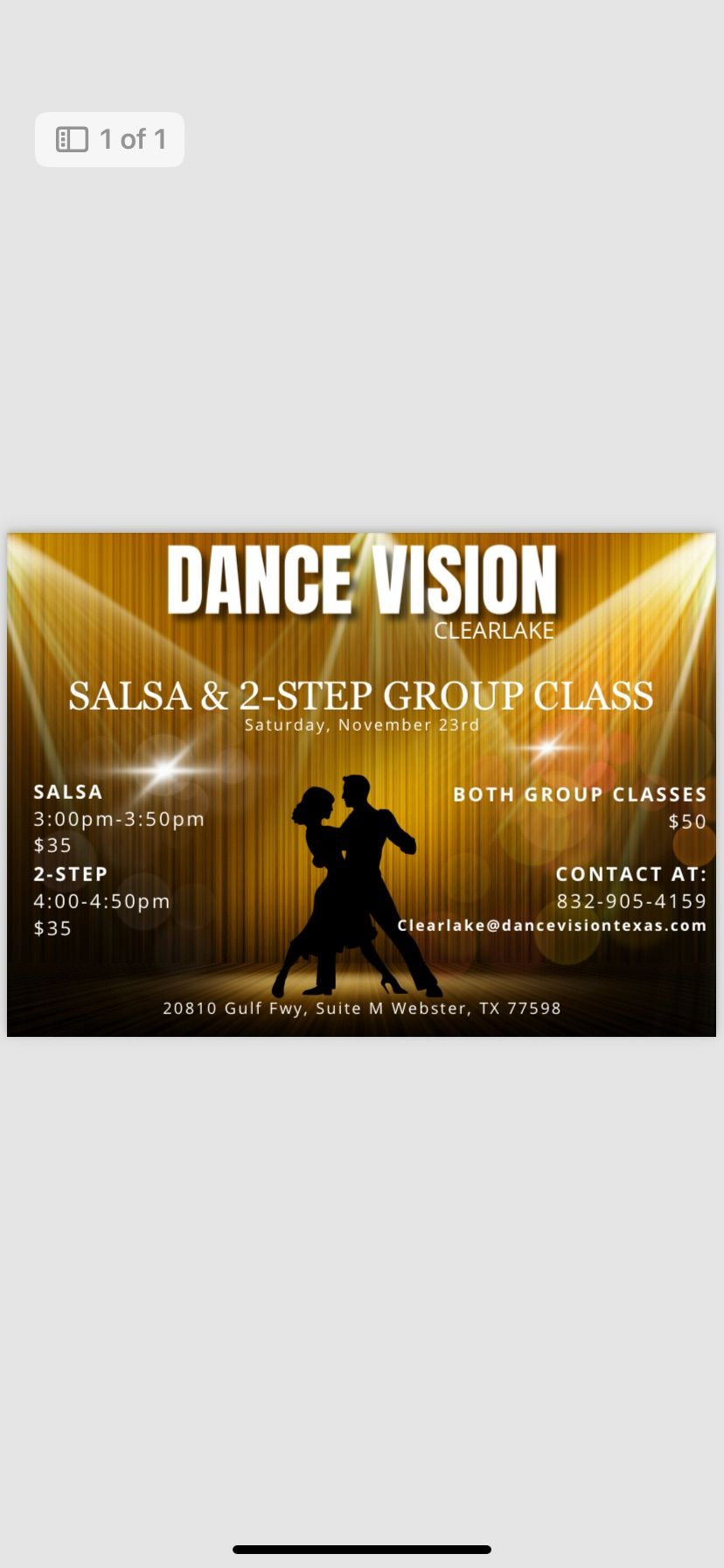 Salsa & 2-Step Group Class