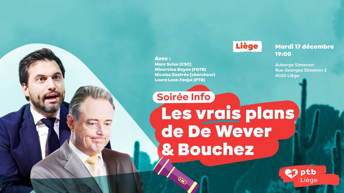 Les vrais plans de De Wever & Bouchez | Soir\u00e9e Info Li\u00e8ge