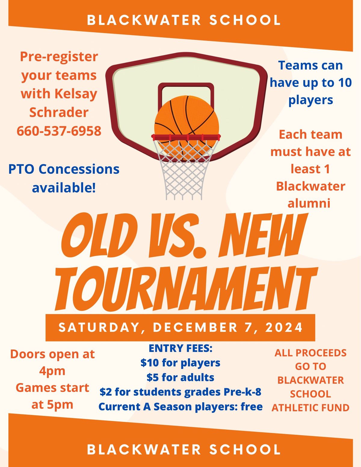 Old vs. New Basketball Tournament 