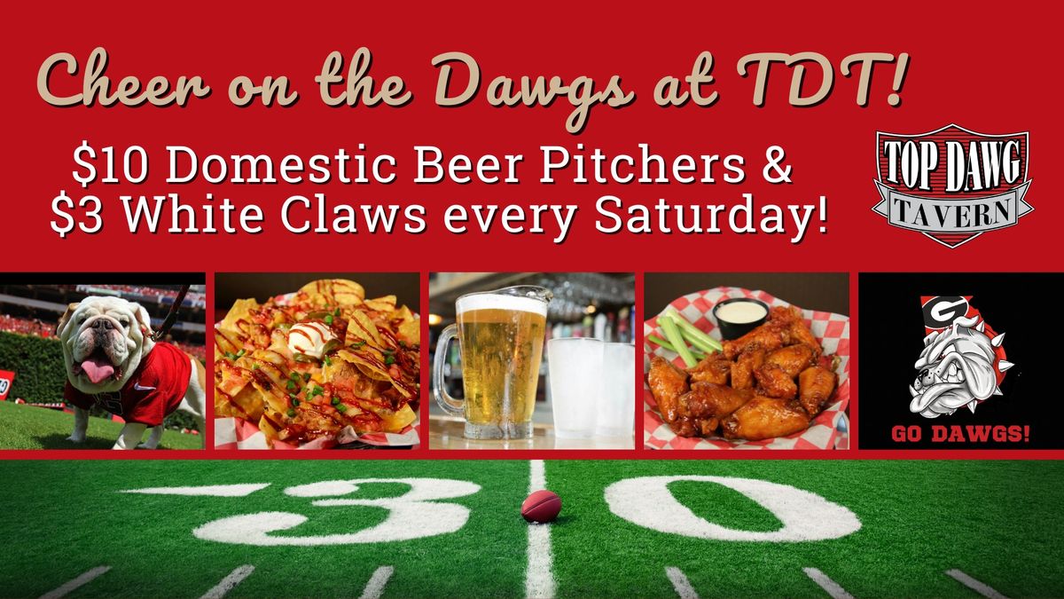 Cheer on the Dawgs at Top Dawg Tavern!