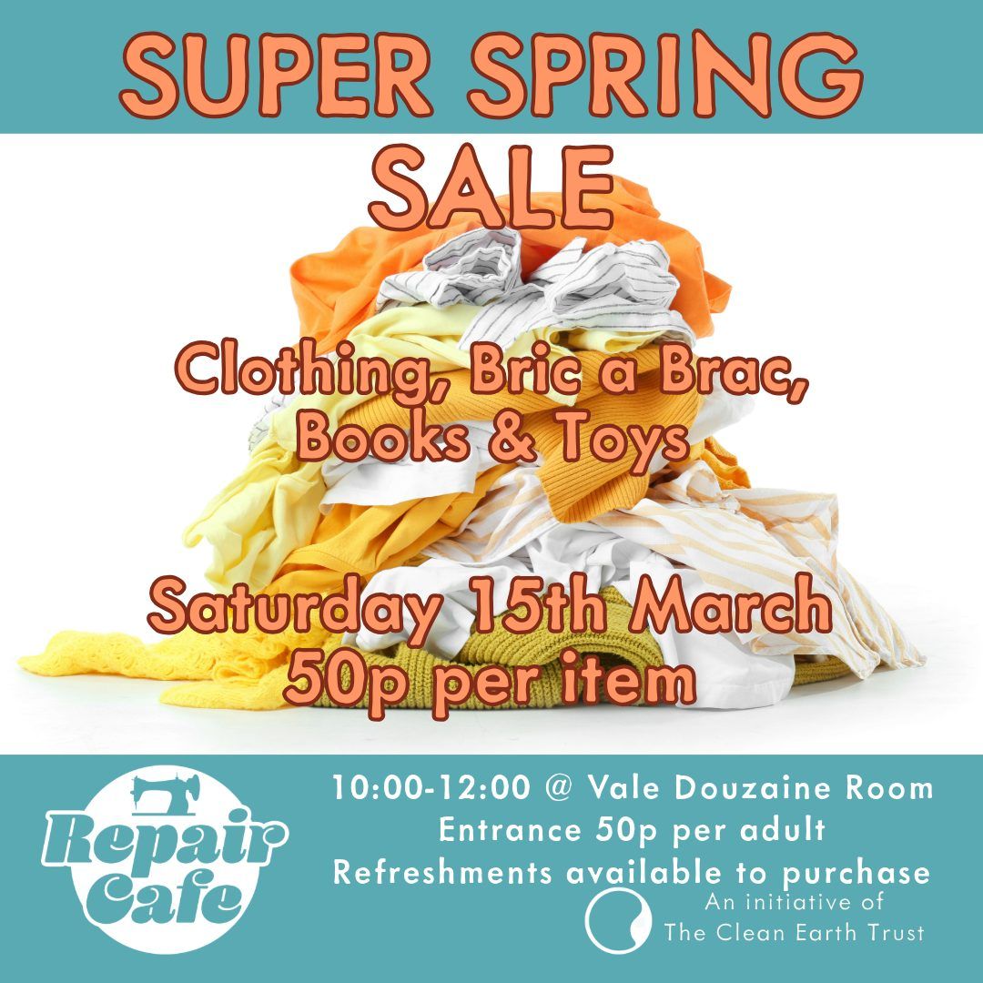 Spring Super Sale! 15th March @ Vale Douzaine Room