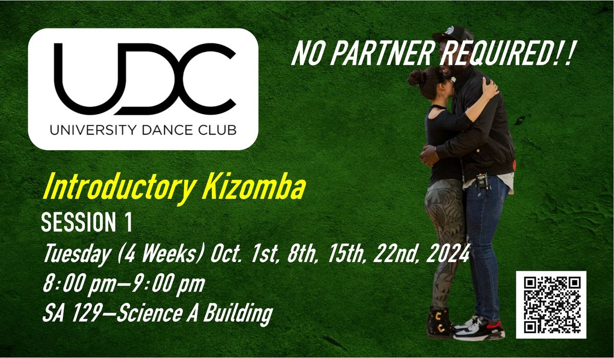 UDC Dance Classes: INTRODUCTORY KIZOMBA - FALL SESSION