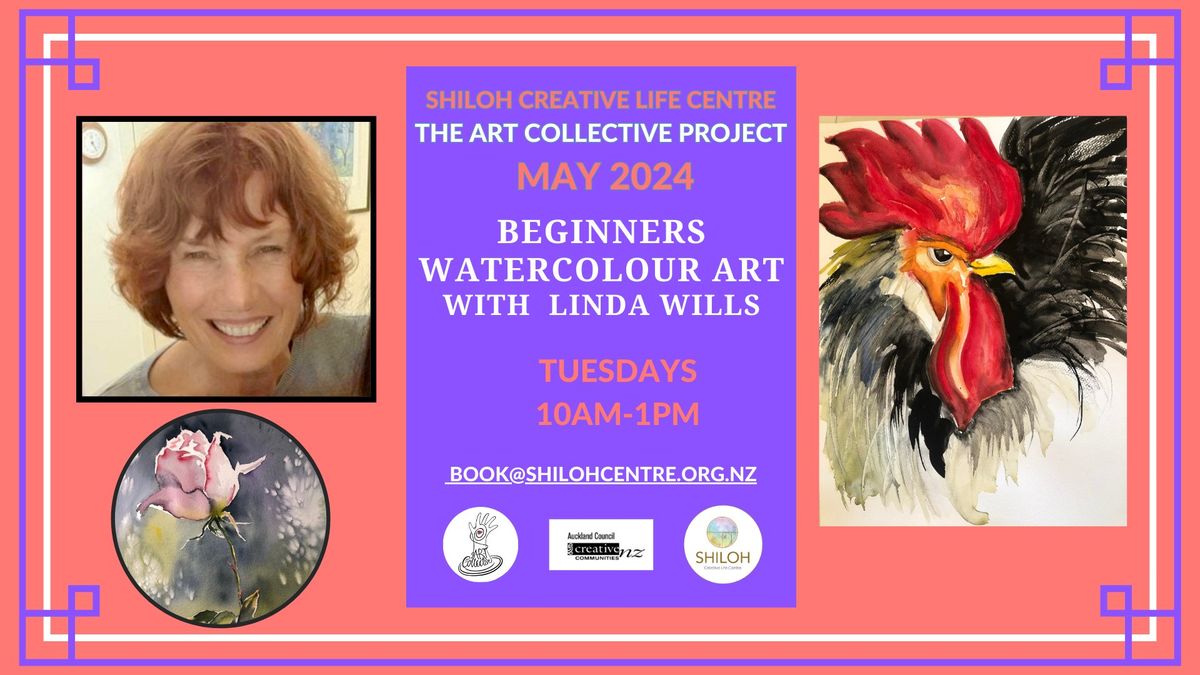 A Beginners Class in Watercolour with artist Linda Wills