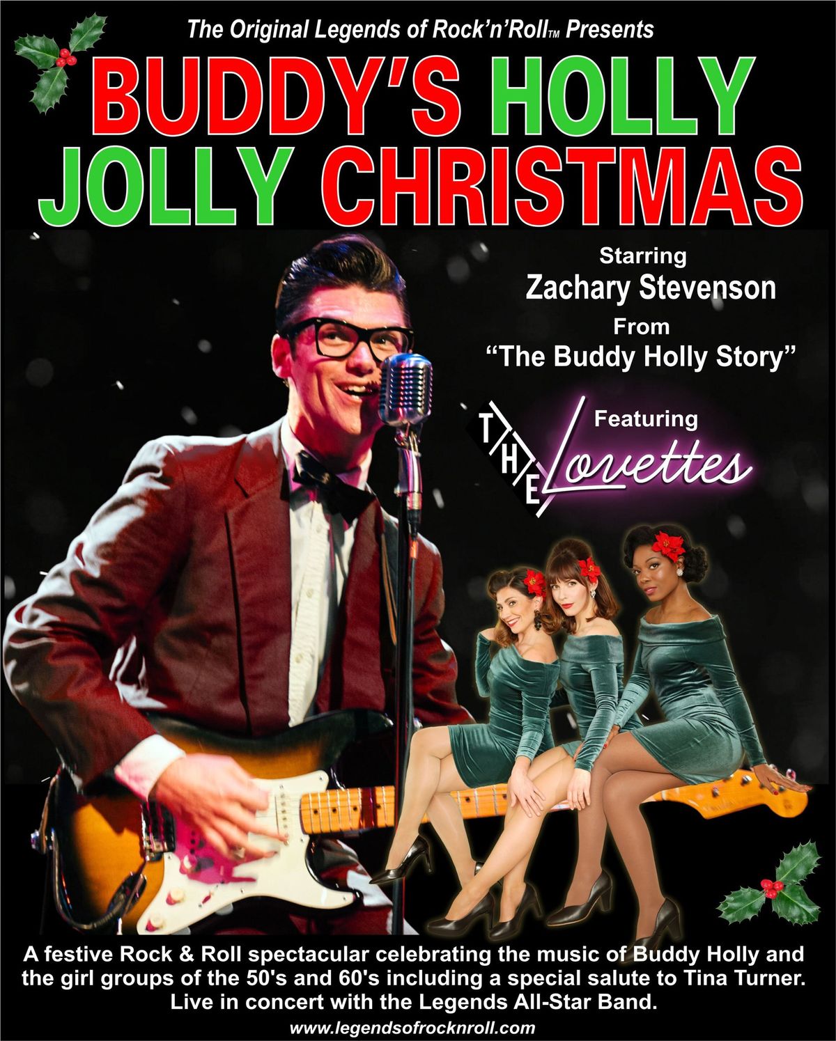 Buddy\u2019s Holly Jolly Christmas featuring The Lovettes EARLY BIRD PRICING UNTIL JULY 31