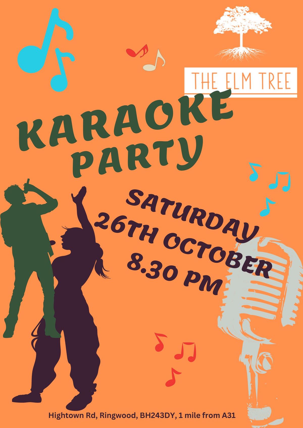 Karaoke Party at The ElmTree - once a month - next, 26th Oct 9pm